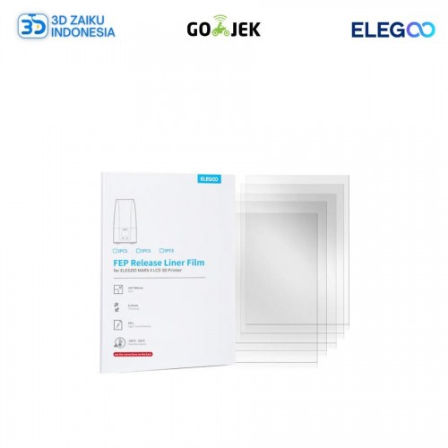 Original ELEGOO Mars 4 MSLA LCD FEP Film Pack - Isi 5 Pcs